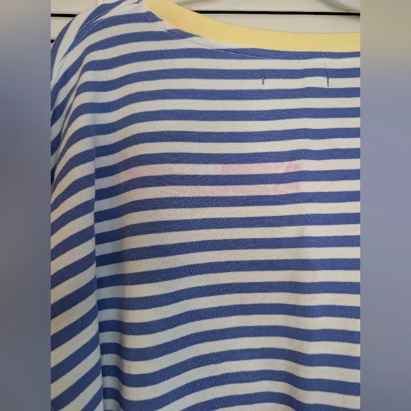 WE THE FREE Free People Classic Pullover Sweatshirt in Blue Combo Size XL - Picture 7 of 14